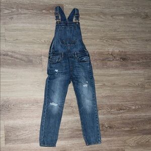 GAP Kids Denim Blue Distressed Overalls